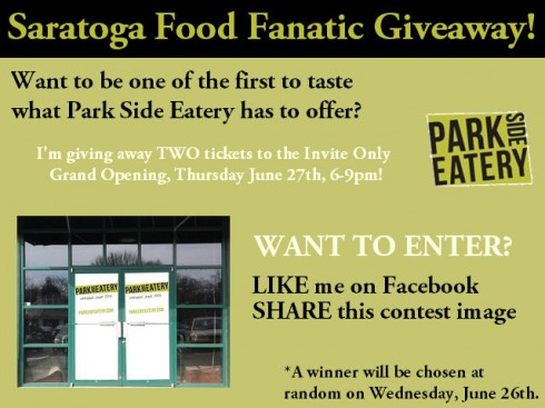 Park Side Eatery Giveaway