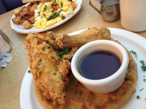 Chicken and waffles